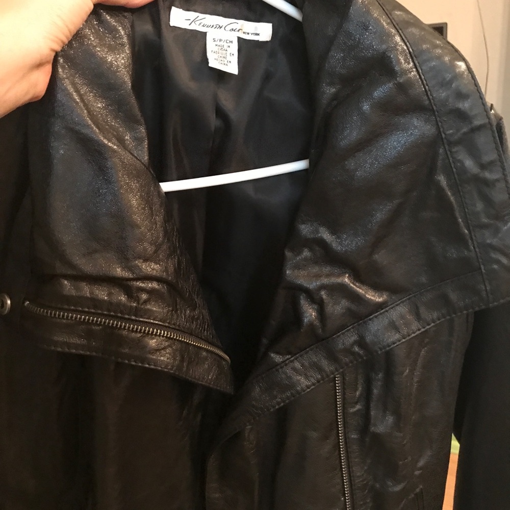 Kenneth Cole black leather jacket (NWOT)